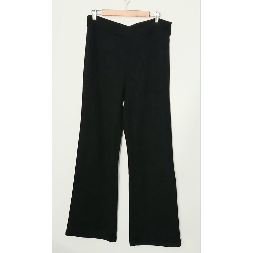 Pari Passu Pant Women's Size D 1 (US‎ 12) Black Flare Pullon Comfort Stretch NEW